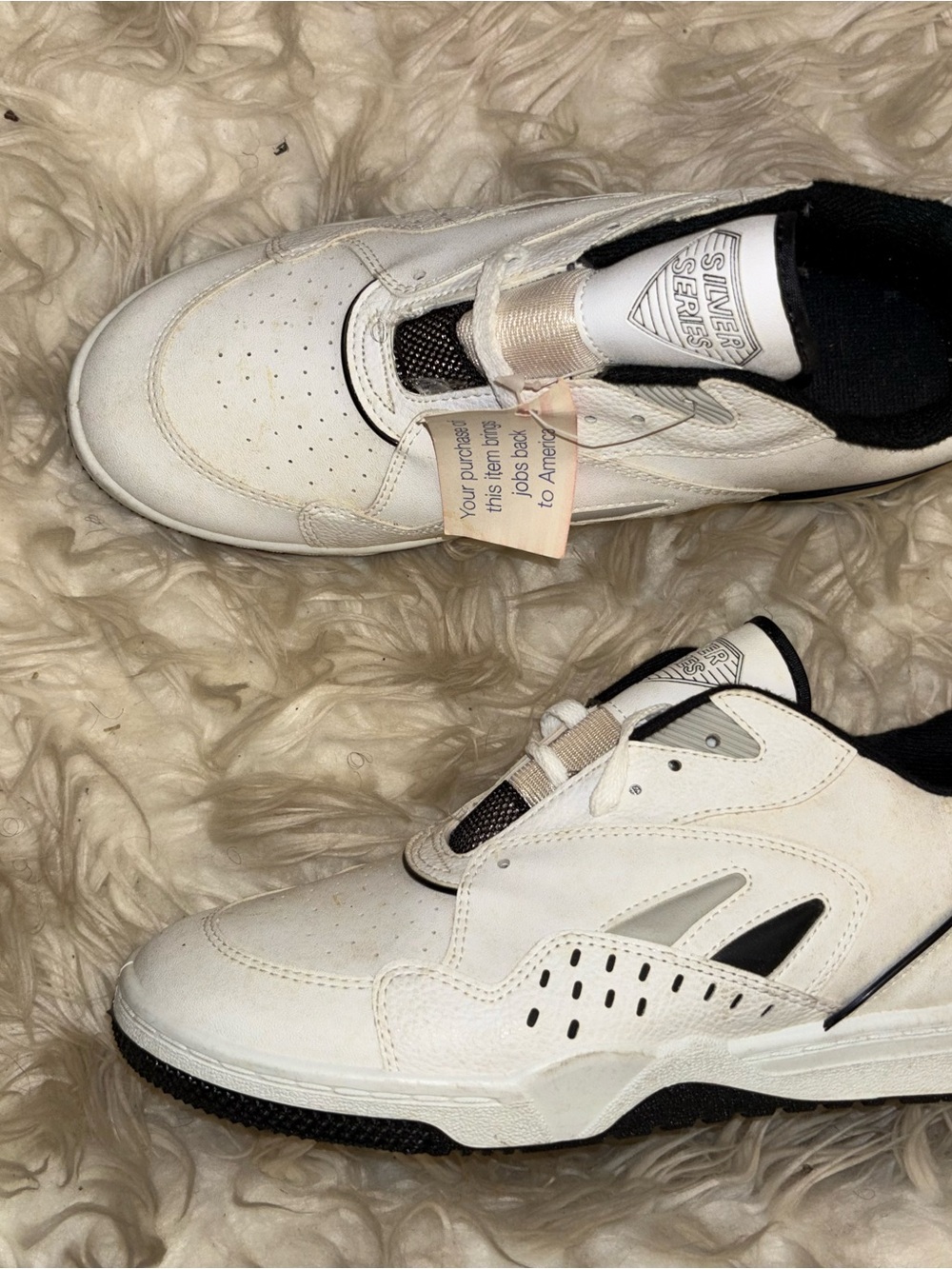 Silver Series White Athletic Sneakers
